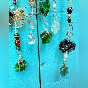 Hanging wall decor OOAK Assemblage Art Handmade Mosaic Indoor/Outdoor